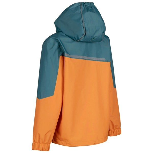 Trespass Boys Submerged Waterproof Jacket - Pumpkin Orange/Spruce