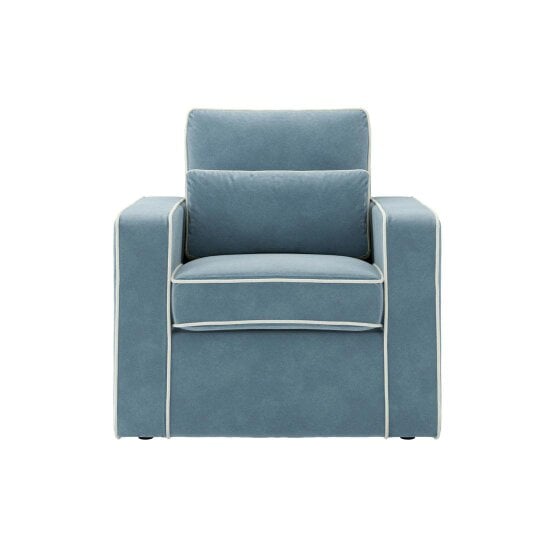 Wyld Haus Moose Retro Duck Egg Blue Upholstered Armchair