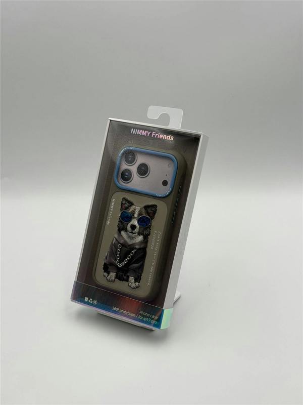 Nimmy Friends Nimmy Glasses Cool Dog Case with MagSafe for iPhone 17 Pro 6.3" Grey Blue - N-YJ-IP17-PRO-028