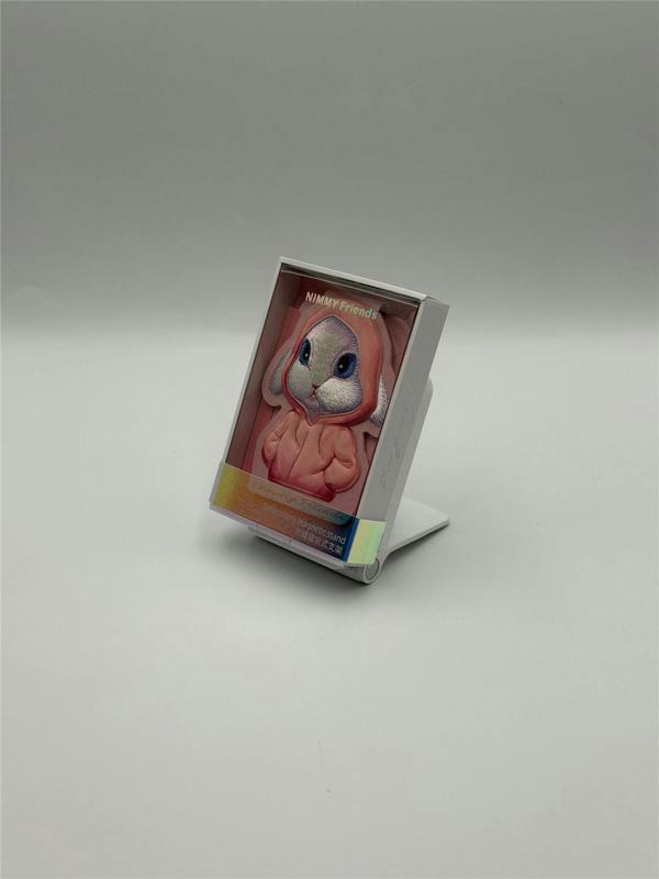 Nimmy Friends Nimmy Fashion & Cute Pink Rabbit Series Embroidery Magnetic Stand with MagSafe Pink - N-CXMC-ZJKT-08