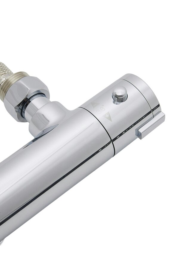 Living and Home 27 x 8cm Bath Shower Mixer Temperature Control Valve