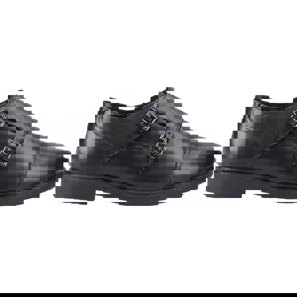 Hush Puppies Tim Monk Leather Boys's Black Shoes