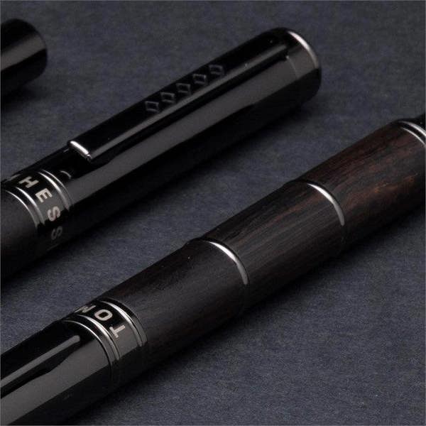 Tom Hessin Revolution Collection Charcoal Mechanical Pencil with Wooden Barrel & Gunmetal Trim