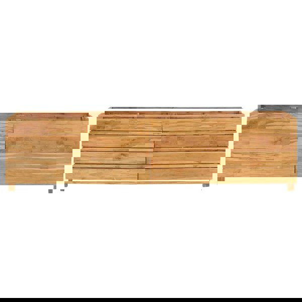 Berkfield Raised Bed 150x40x38 cm Solid Wood Teak and Steel