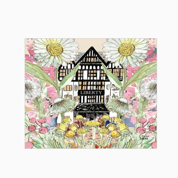 Claire Louise - Designer Liberty In Full Bloom Glass Kitchen Splashback