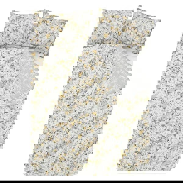 Smart Living Luxury Soft Reversible Elegant Blooms Complete Bedding Set - Green