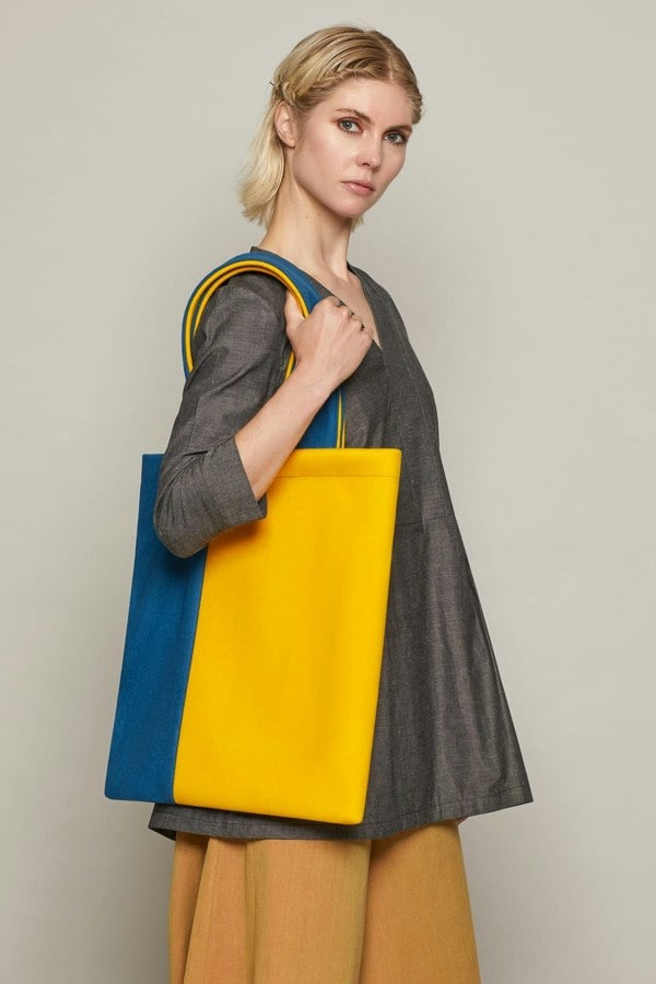 Bo Carter Helianthus Bag - Blue & Yellow