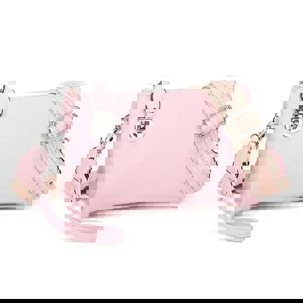 Love EMVY Embolden Collection Faux Leather Crossbody Bag with Wrist Strap