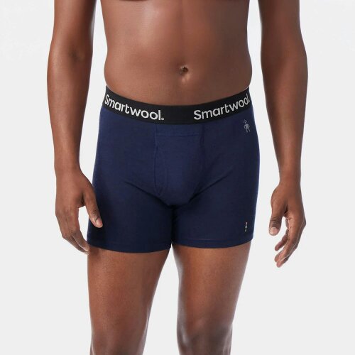 Smartwool Mens Merino Boxer Brief Boxed Underwear Travel Base Layer Black
