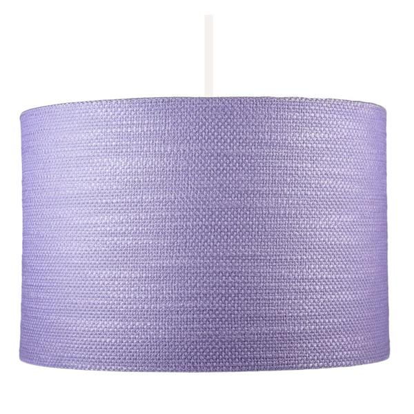 Modern Lavender Rose Textured Linen Pendant Light Shade with Diffuser Image 8