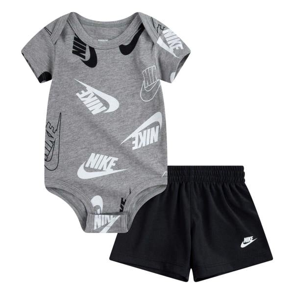 Nike Baby Confetti Top & Shorts Set - Black/Grey - 