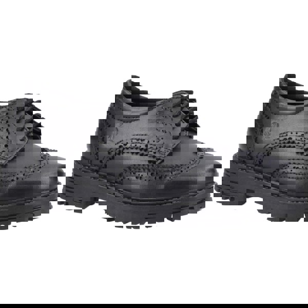 Hush Puppies Maxine Junior Leather Girls's Black Brogues