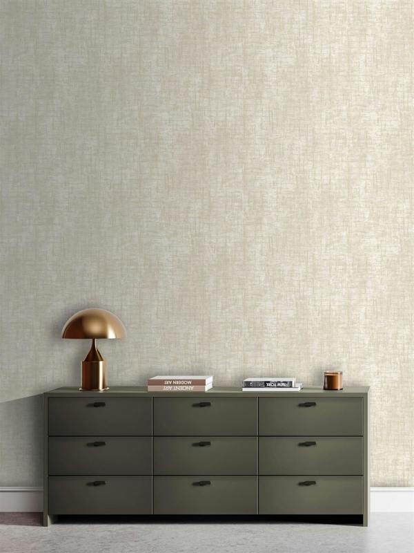 Etta Texture Cream & Gold Wallpaper image 5