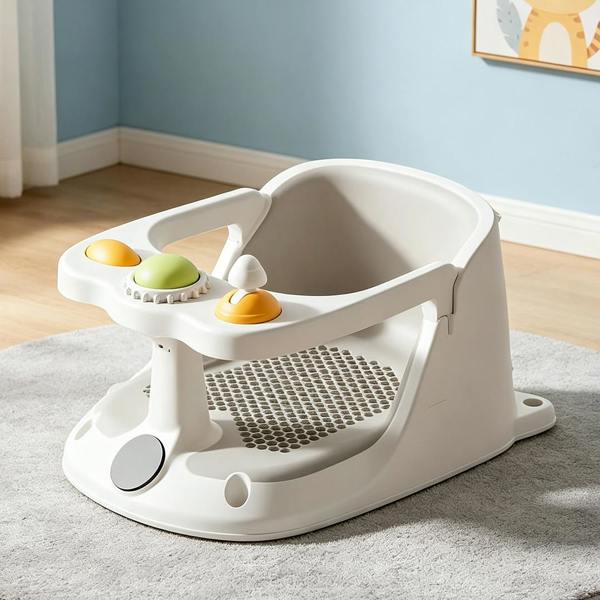 Havendro Non Slip Soft Toddler Bath Chair with Suction Cups for 6 Months Plus