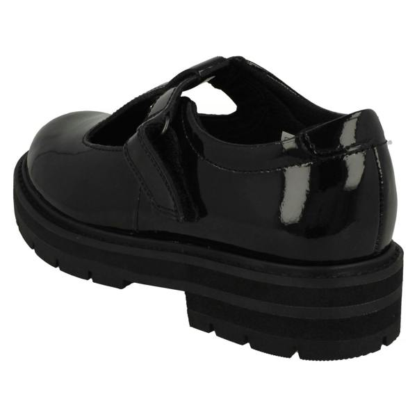 Clarks Girls Clarks Lightweight T-Bar School Shoes Prague Brill