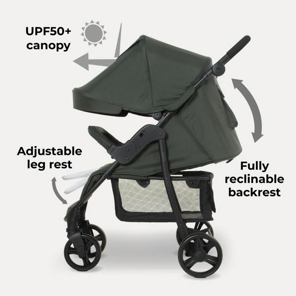 My Babiie MB30 Plus Pushchair - Forest Green