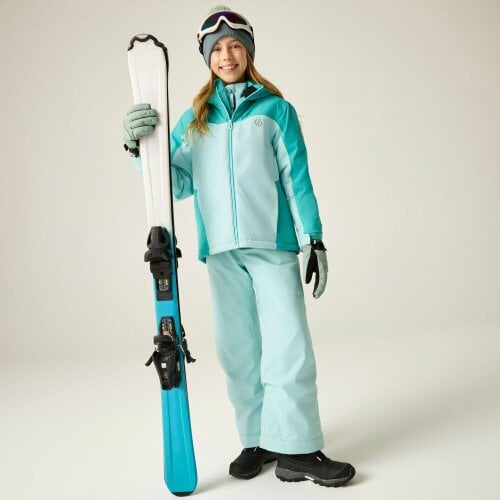 Dare 2B Kids Piste Two Tone Ski Jacket - Turquoise