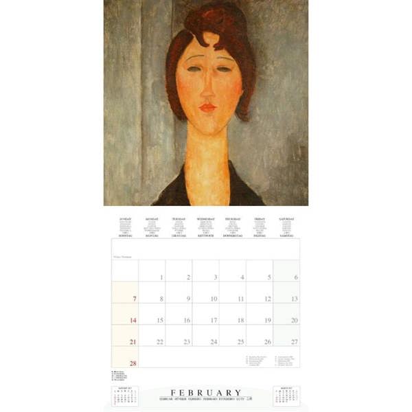 Modigliani, Sensual Portraiture Calendar 2027, Wall Calendars, Month To View, Art, Gift