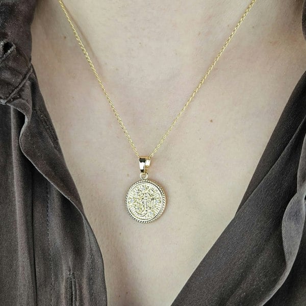 Scorpio Gold Plated Zodiac Astrology Pendant Charm Necklace