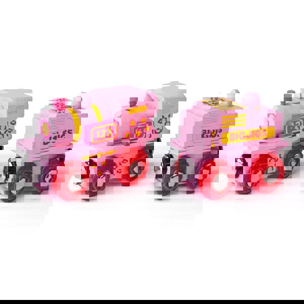Bigjigs Rail Pink 123 Engine