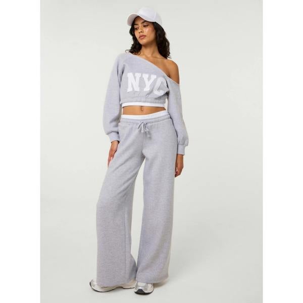 Pink Vanilla Contrast Waist Cuffed Joggers