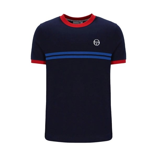 Sergio Tacchini Supermac T-Shirt Maritime Blue/Adrenaline Rush/Nautical