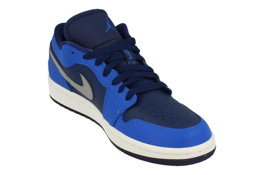 Nike Womens Air Jordan 1 Low Trainers Dc0774  400 - Game Royal Stealth Blue Void 400 - Photo 3