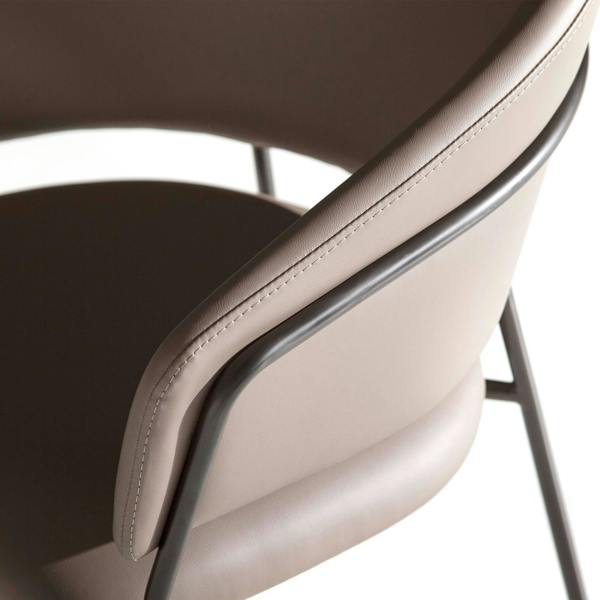 Angel Cerdá Dark Mink Leatherette Chair 4088