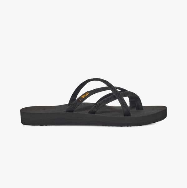 Teva OLOWAHU Womens Flip Flop All Black