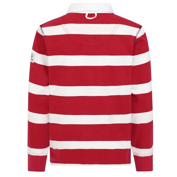 Lazy Jacks LJ78C - Long Sleeve Rugby Top - Crimson