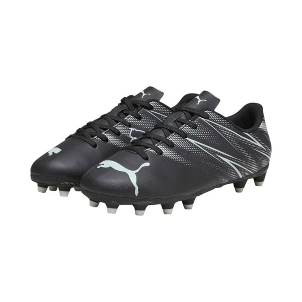 Puma Childrens/Kids Attacanto Turf Training Football Boots - Black/Silver