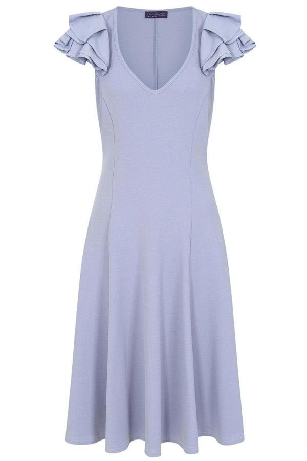 HotSquash Frill Sleeve A-Line Dress