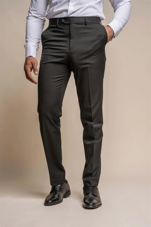 House of Cavani Tux Two Piece Suit - Black