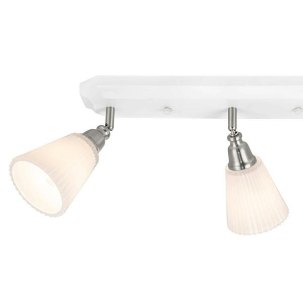 COSYLYTE Leverton 3 Light Ribbed Glass Spotlight