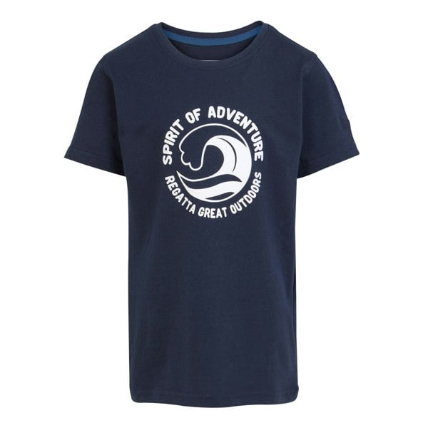 Regatta Childrens/Kids Bosley VII Wave T-Shirt - Navy