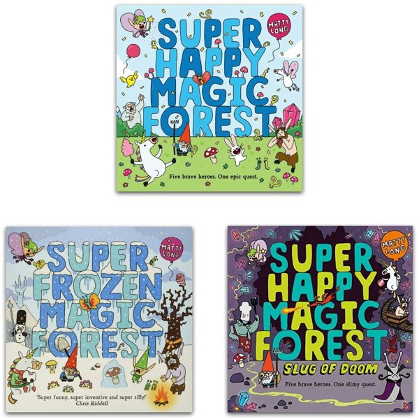 Super Happy Magic Forest 3 Books Collection set by Matty Long (Super Happy Magic Forest, Slug of Doom, Super Frozen Magic Forest)