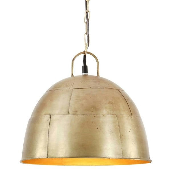 Berkfield Industrial Vintage Hanging Lamp 25 W Brass Round 31 cm E27