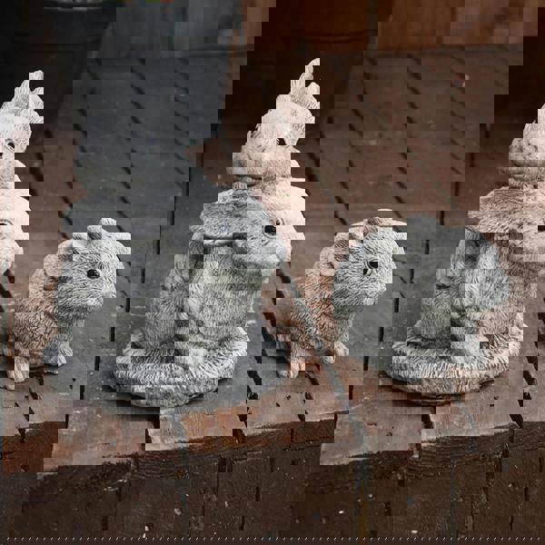 Set of 3 Bunny Rabbit Garden Ornaments