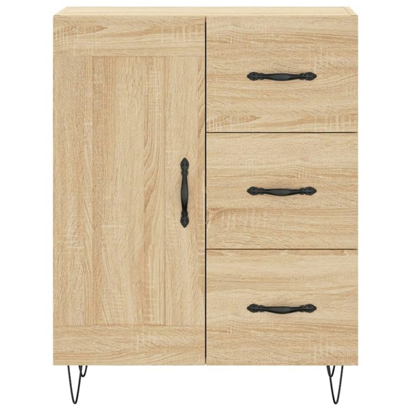 Berkfield Highboard Sonoma Oak 69.5x34x180 cm Engineered Wood