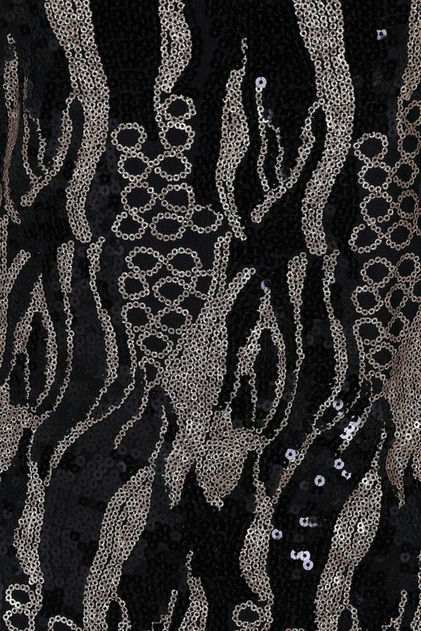 HotSquash Knee-length Sequin Dress with Sleeves