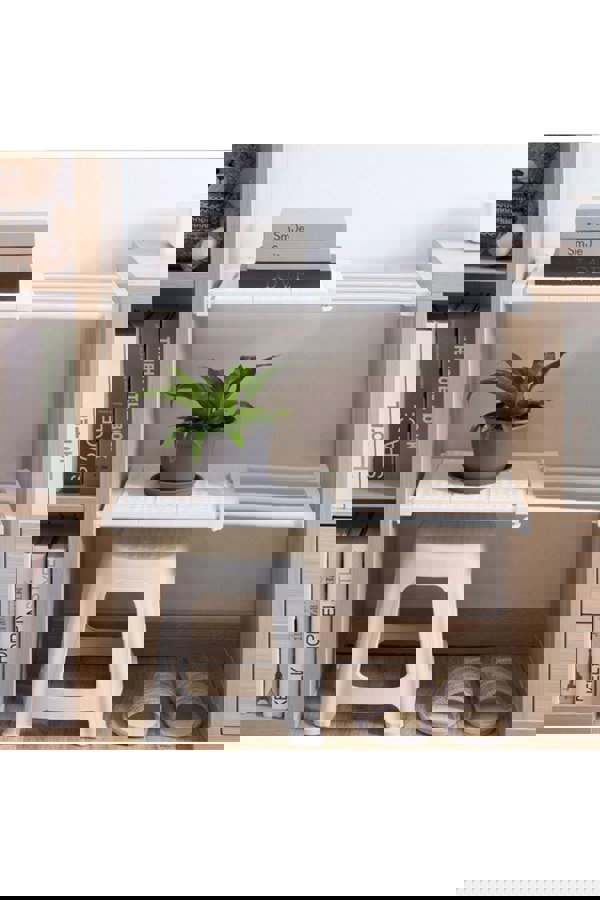 Living and Home Adjust Closet Cupboard Wardrobe Storage Organizer Shelf Extendable Divider Rack