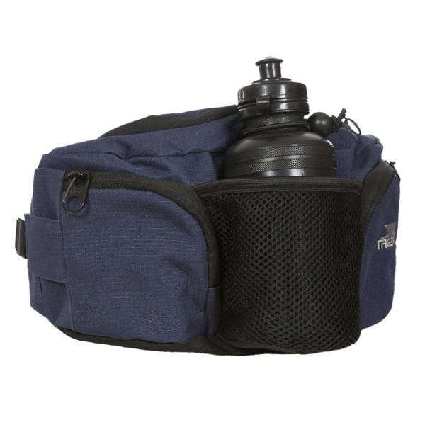 Trespass Vasp Bumbag / Waistbag / Hippack With Drinks Bottle - Navy Blue
