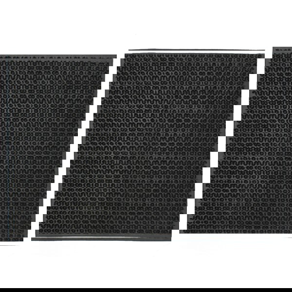 JVL Condor Classic Astro Turf-Look Rubber Scraper Mat, Black, 40x60cm