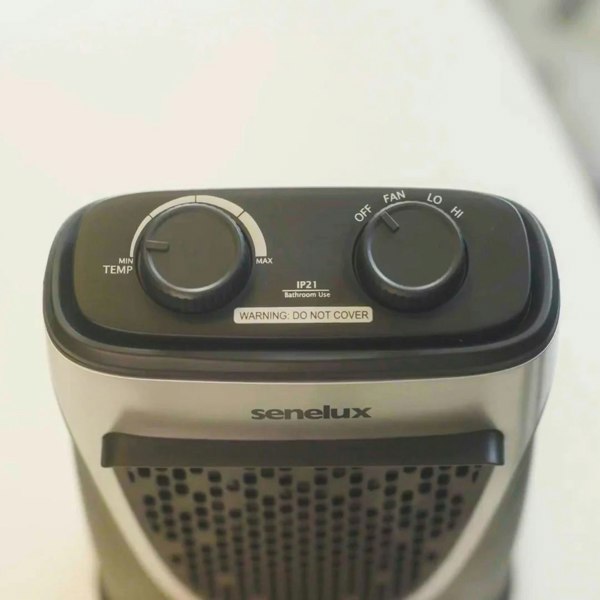 A top down picture of the heater on a table