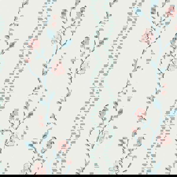 Laura Ashley Blencow Stripe Wallpaper - Dark Duck Egg Blue - 10m