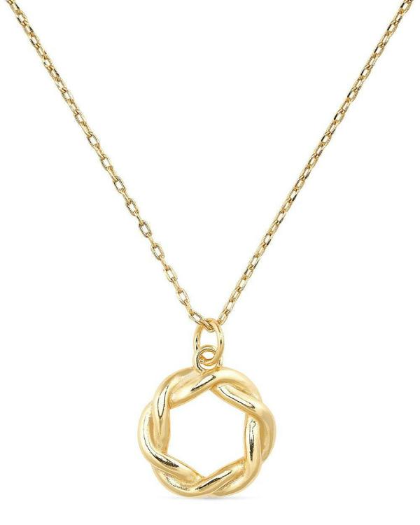 14K Gold Circle Necklace - Necklaces - Elk & Bloom