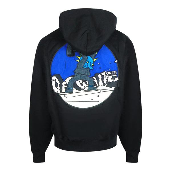 Off-White Hammer Skate Zip Hoodie Black