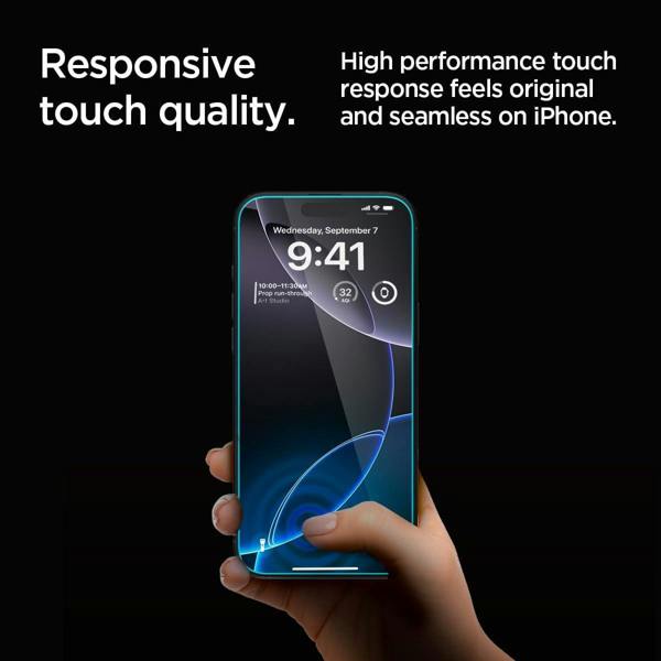 Spigen Glastr EZ Fit Privacy Film Screen Protector 2 Pack for iPhone 16 Pro Max 6.9" - AGL07908