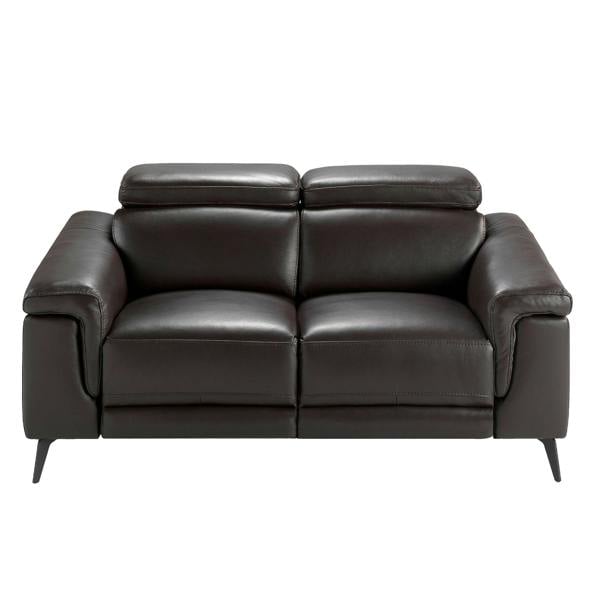 Angel Cerdá Relax sofa in chocolate brown leather 6050/6051