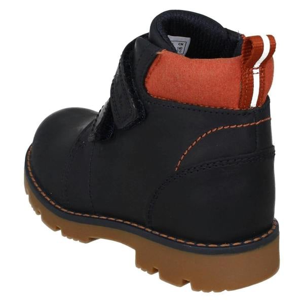 Clarks Boys Clarks Hook & Loop Ankle Boots Heath Strap